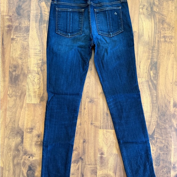 rag & bone Dark Blue Straight Leg Jeans - Picture 4 of 8